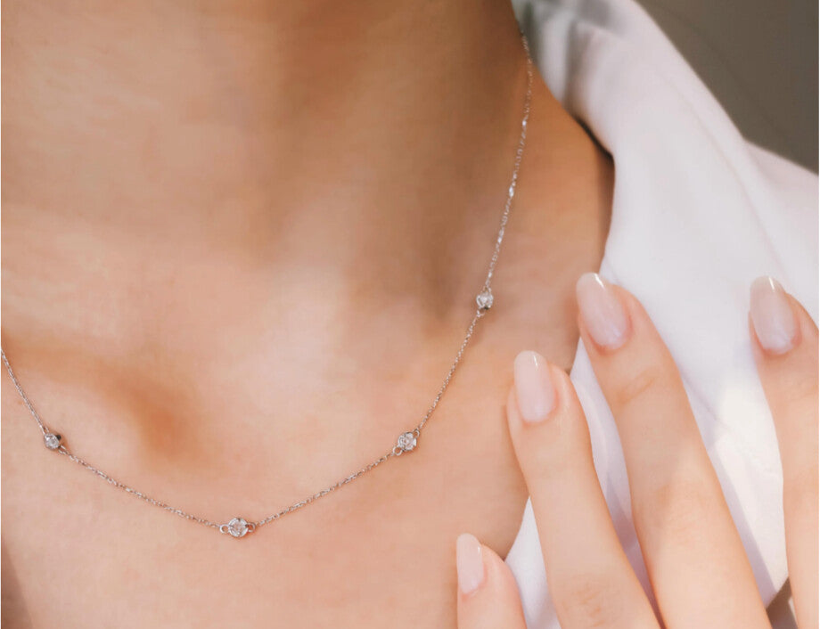 Guardian Diamond Multiple Midget Necklace