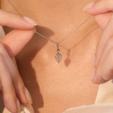 Coral Tree Leaf Necklace