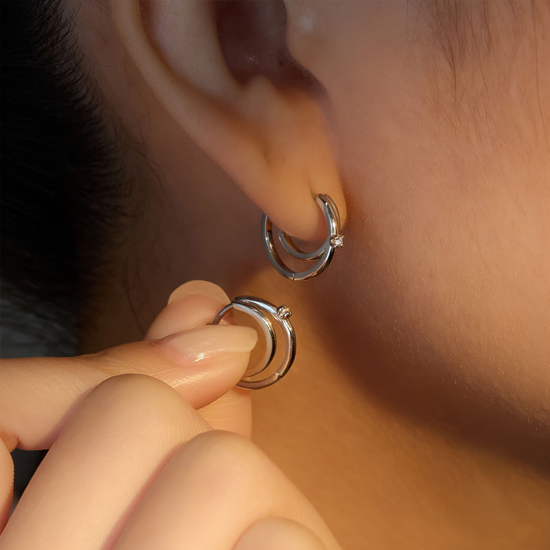 Double Hoop Earring