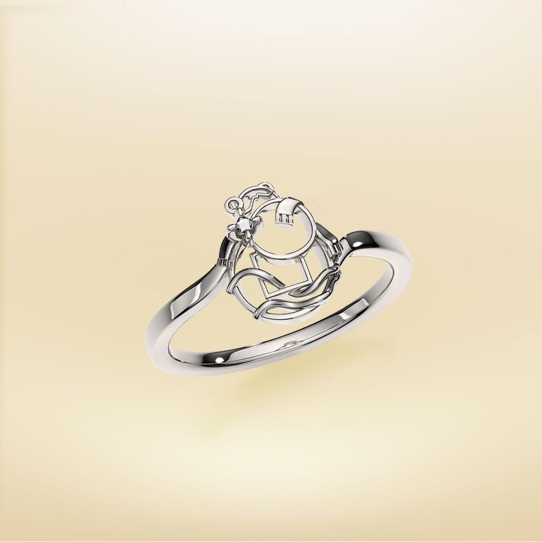 Three-Legged Golden Toad Ring