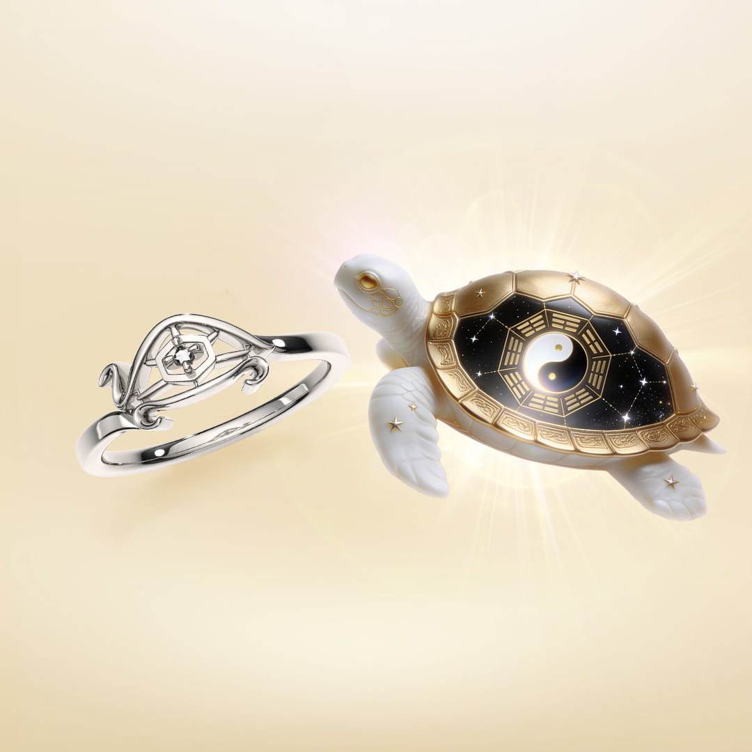 Millennium Golden Turtle Ring