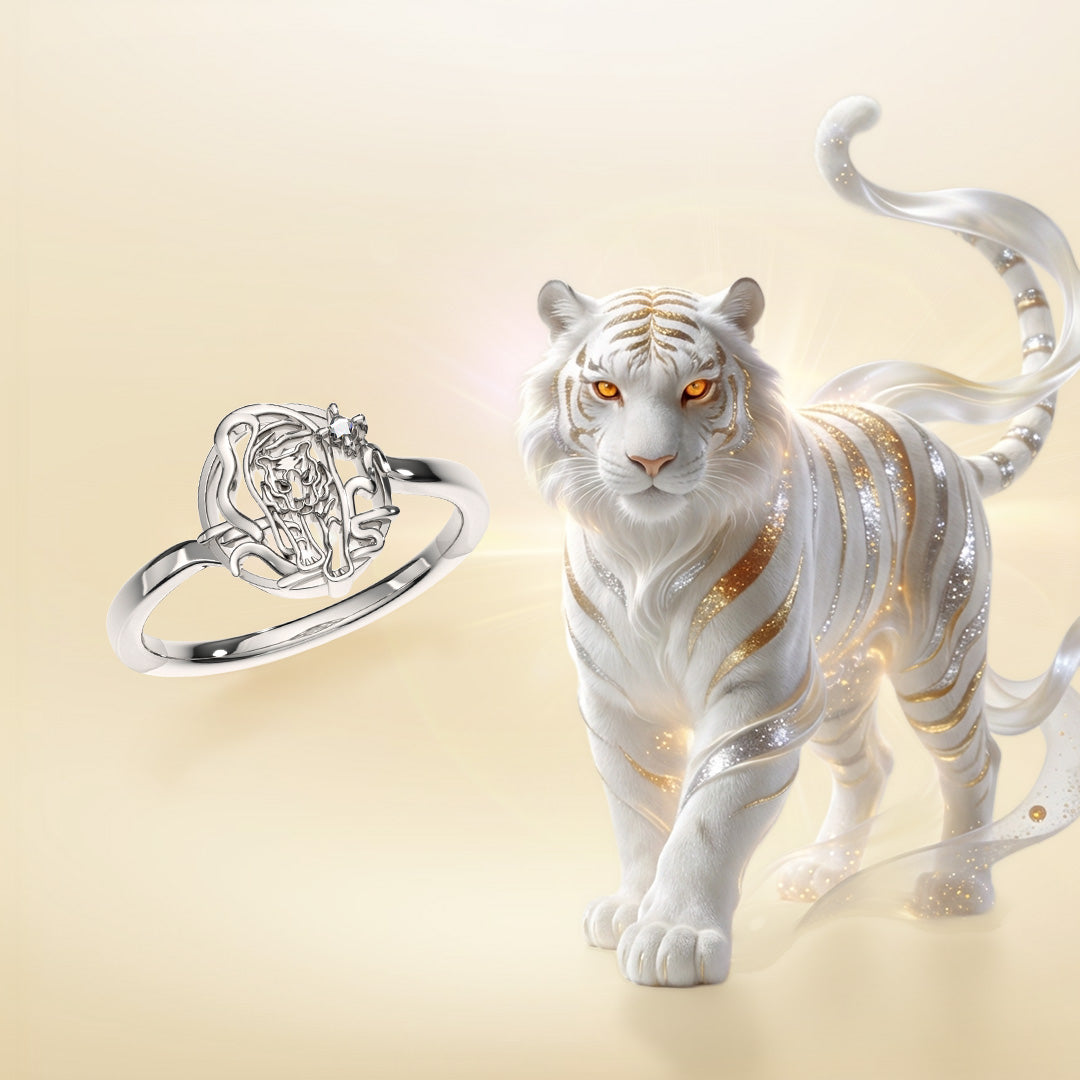 White Tiger Ring